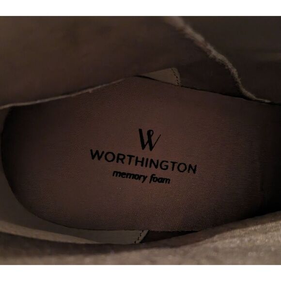 New! Worthington Lorna Memory Foam Taupe Pointed Toe Heeled Ankle Boot, 9M - Picture 6 of 6